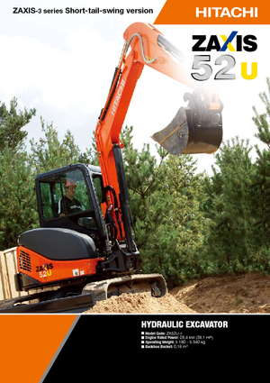 Mini Excavators Hitachi ZX 52 U 3