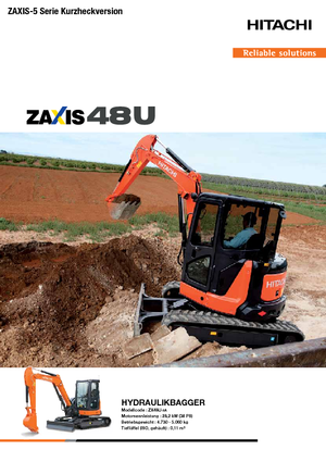 Mini Excavators Hitachi ZX55U-5A