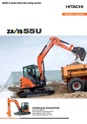 Mini Excavators Hitachi ZX55U-5A