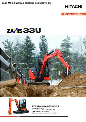Mini Excavators Hitachi ZX33U-5A