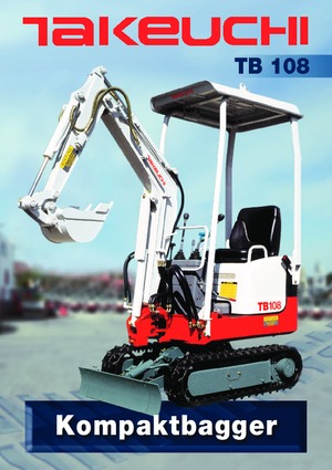 Mini ekskavatörler Takeuchi TB 108 Hybrid