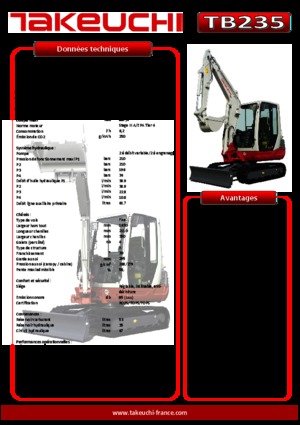 Mini Excavators Takeuchi TB 235