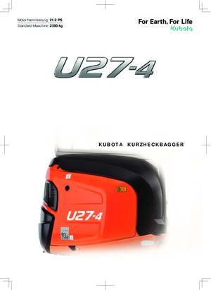 Mini Excavators Kubota U27-4 NGL