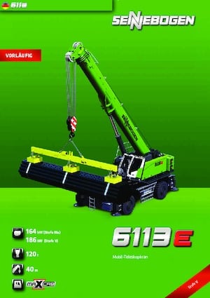 Mobil vinçler - teleskopik bom Sennebogen 6113 M