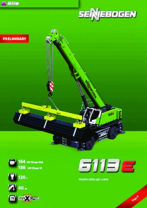 Mobil vinçler - teleskopik bom Sennebogen 6113 M