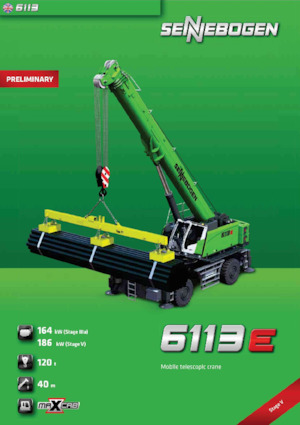 Mobile cranes - Telescopic boom Sennebogen 6113E