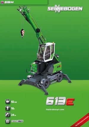 Mobile cranes - Telescopic boom Sennebogen 613 M