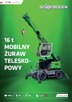 Mobile cranes - Telescopic boom Sennebogen 613E