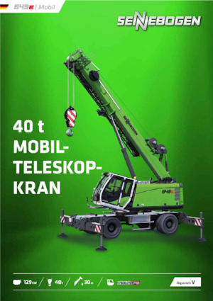 Mobile cranes - Telescopic boom Sennebogen 643E