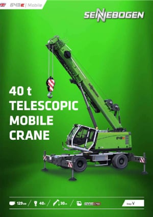 Mobile cranes - Telescopic boom Sennebogen 643E