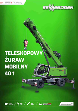 Mobile cranes - Telescopic boom Sennebogen 643E