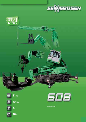 Mobile cranes - Telescopic boom Sennebogen 608 Multicrane
