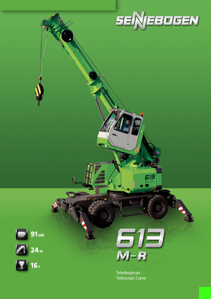 Mobile cranes - Telescopic boom Sennebogen 613 M
