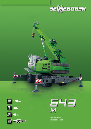 Mobile cranes - Telescopic boom Sennebogen 643 M