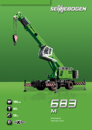Mobile cranes - Telescopic boom Sennebogen 683 M