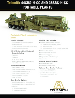 Mobile Screening Plants Telsmith 38SBS-H-CC