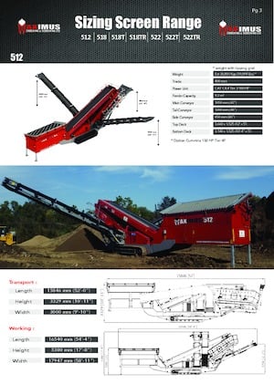 Mobile Screening Plants Maximus 512