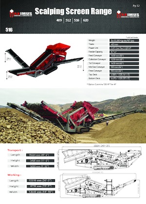 Mobile Screening Plants Maximus 516