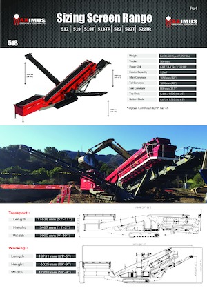 Mobile Screening Plants Maximus 518