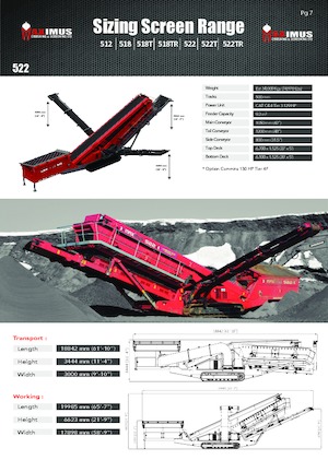 Mobile Screening Plants Maximus 522