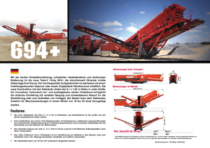 Mobile Screening Plants Terex-Finlay 694 Supertrak
