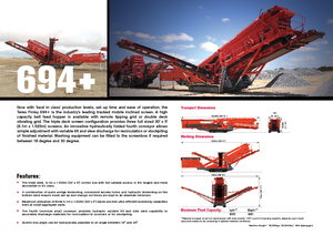 Mobile Screening Plants Terex-Finlay 694 Supertrak