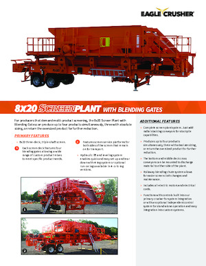 Mobile Screening Plants Eagle Crusher 8×20