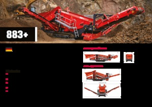 Mobil tarama tesisleri Terex-Finlay 883+