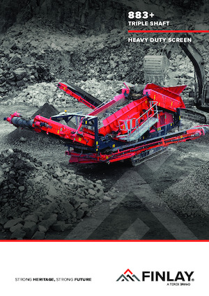 Mobile Screening Plants Finlay 883+ Triple Shaft