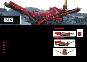 Mobil tarama tesisleri Terex-Finlay 893