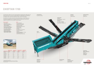 Mobile Screening Plants Powerscreen Chieftain 1700
