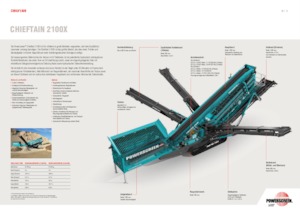 Mobile Screening Plants Powerscreen Chieftain 2100X