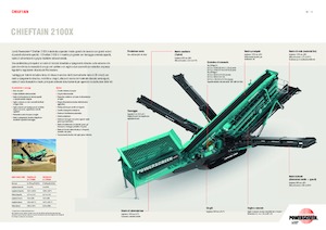 Mobile Screening Plants Powerscreen Chieftain 2100X