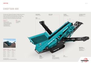Mobile Screening Plants Powerscreen Chieftain 400