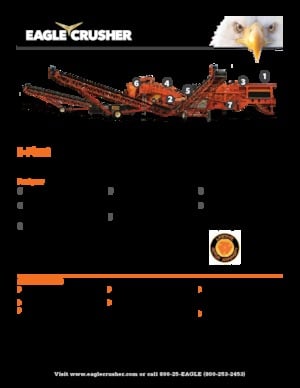 Mobil tarama tesisleri Eagle Crusher E-Plant