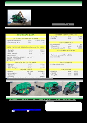 Mobile Screening Plants Komplet Kompatto SC 221 