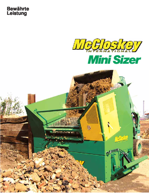 Mobil tarama tesisleri McCloskey MiniSizer