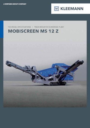 Mobile Screening Plants Kleemann MS 12 Z
