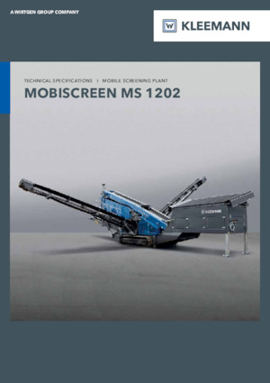 Mobile Screening Plants Kleemann MS 1202
