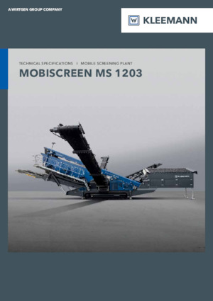 Mobil tarama tesisleri Kleemann MS 1203