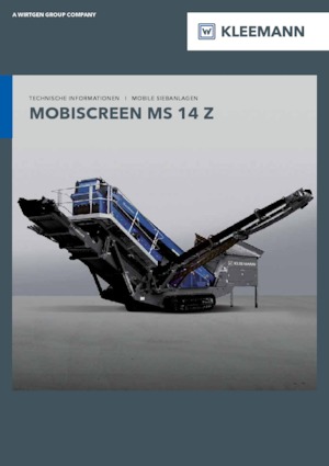 Mobile Screening Plants Kleemann MS 14 Z