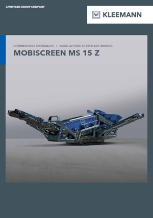 Mobile Screening Plants Kleemann MS 15 Z