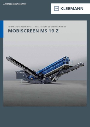 Mobile Screening Plants Kleemann MS 19 Z