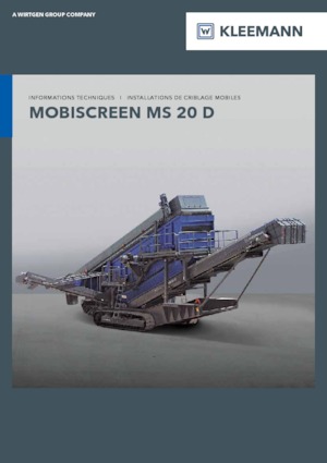 Mobile Screening Plants Kleemann MS 20 D