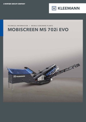 Mobil tarama tesisleri Kleemann MS 702i EVO