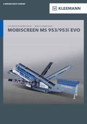 Mobile Screening Plants Kleemann MS 953i EVO