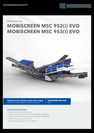 Mobile Screening Plants Kleemann MSC 952i EVO
