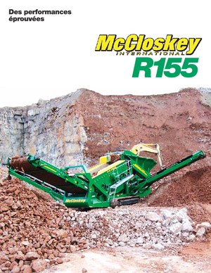 Mobil tarama tesisleri McCloskey R155