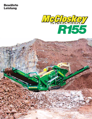 Mobil tarama tesisleri McCloskey R155