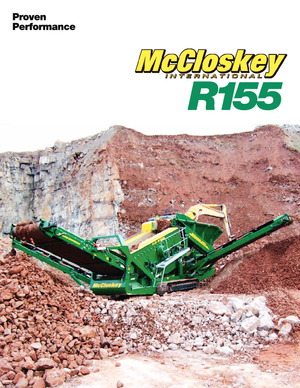 Mobil tarama tesisleri McCloskey R155